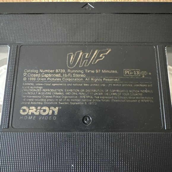 Vintage 1989 UHF Weird Al Yankovic VHS Video Orion Comedy Cult Horror Halloween - Picture 4 of 5